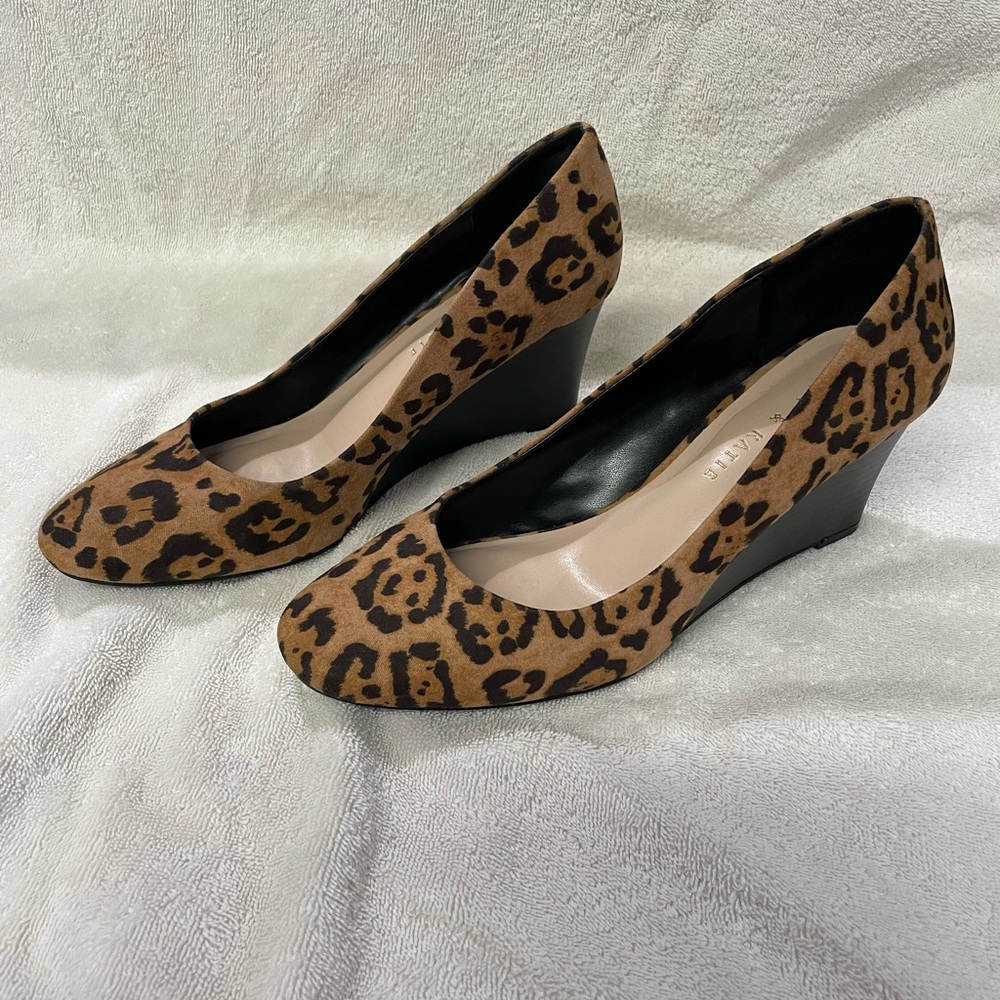 COPY - Kelly & Katie leopard wedges